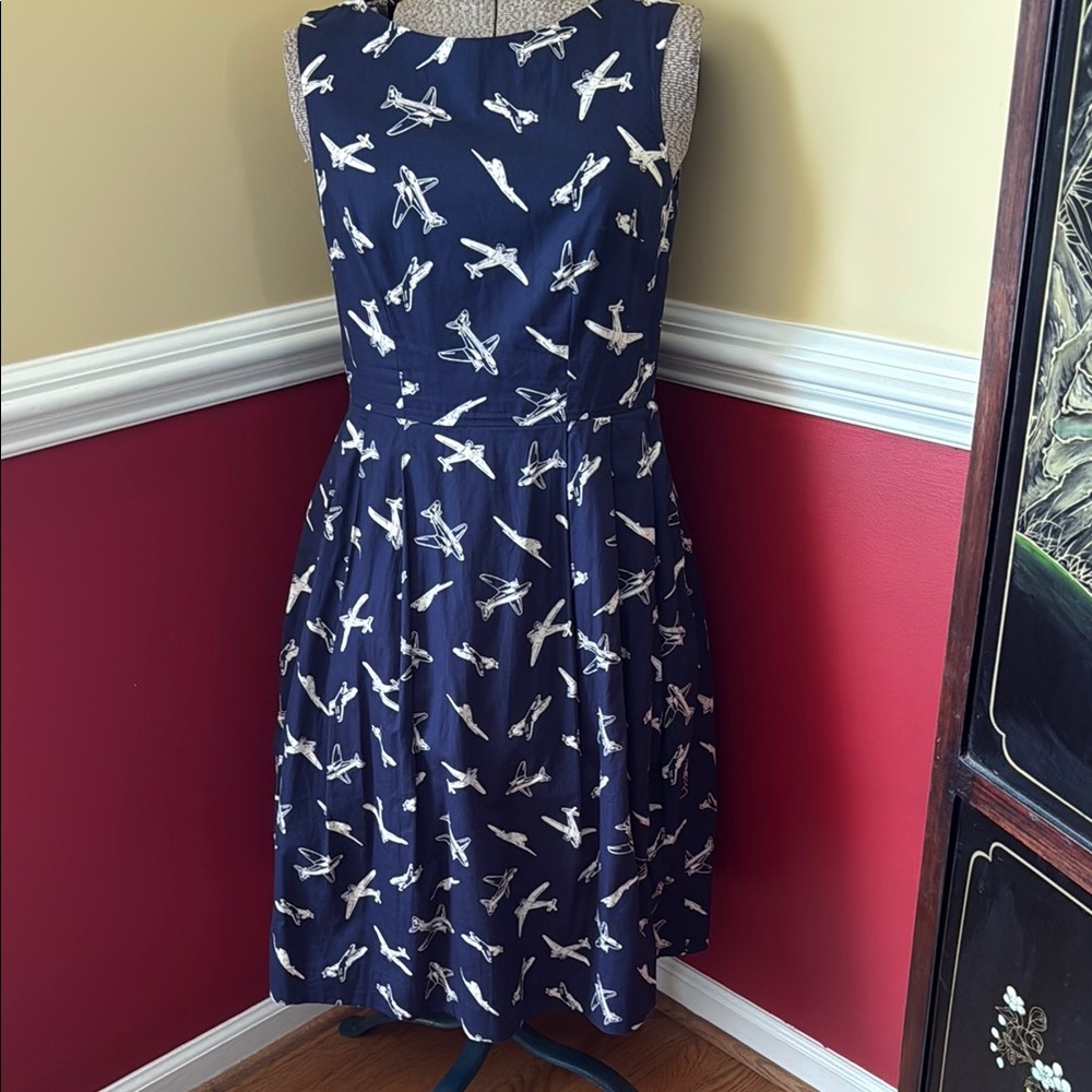 Emily & Fin Small Navy Blue Airplane Dress